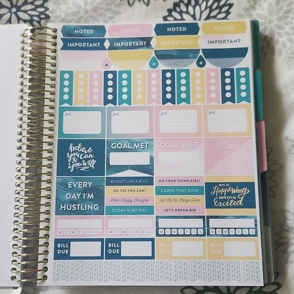 Recollections Budget Spiral Planner Undated New Unused - Picture 10 of 13